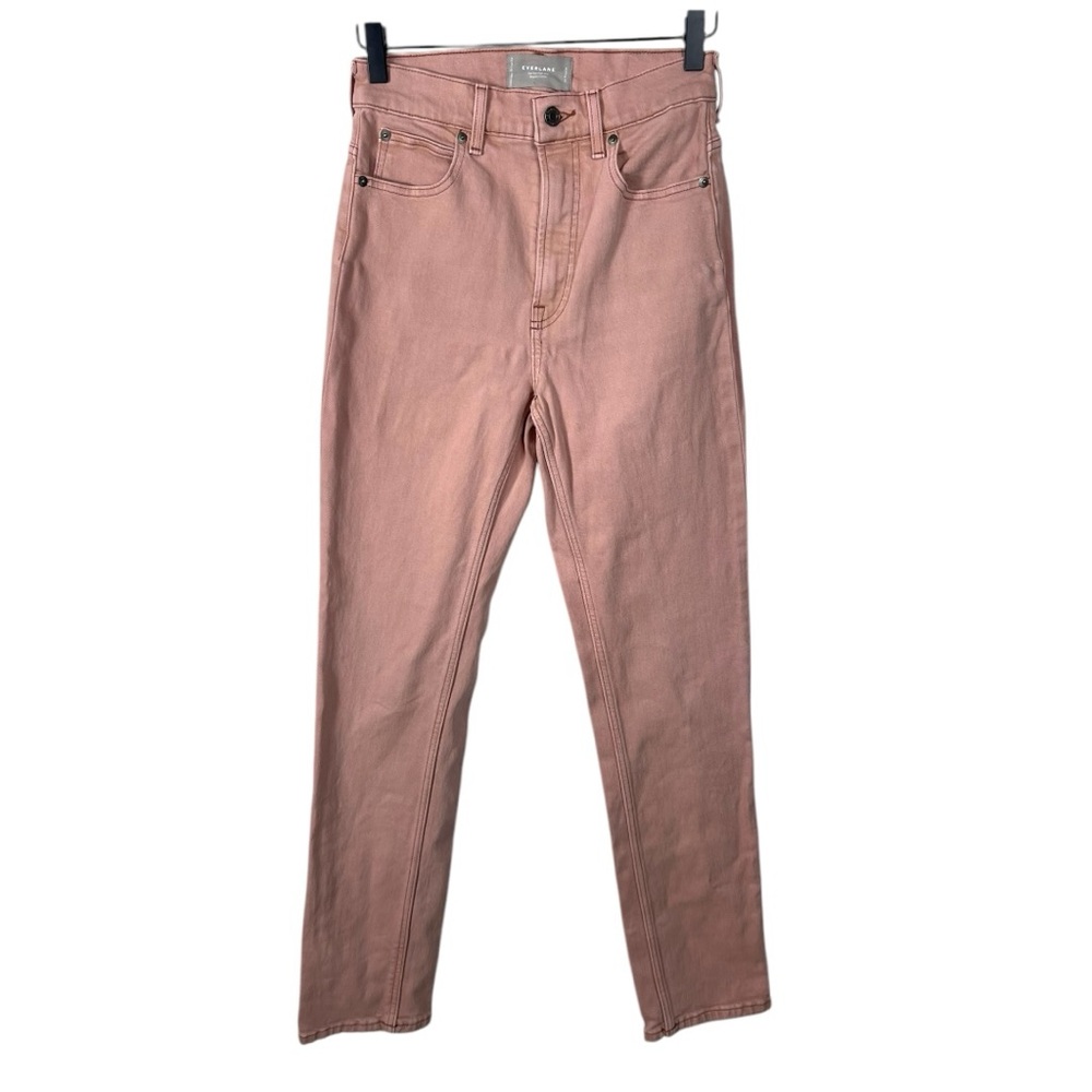 ❗️EVERLANE The Way High Slim Jeans Pink Organic Cotton Size 25